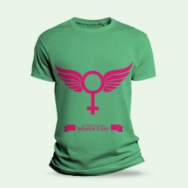 Vector Art: International Women's Day T-shirt Mock Up