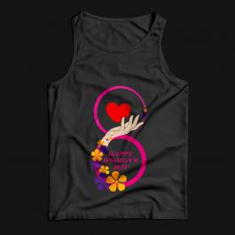 Vector Art: Happy Women's Day For T-shirt Mock Up