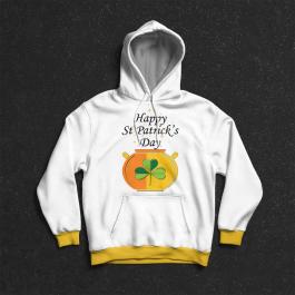 Vector Art: Happy St Patrick Day Hoodie