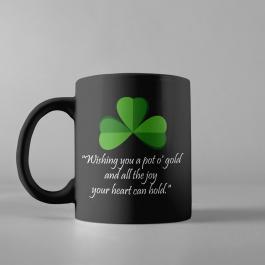 Vector Art: Patrick's Day Wishes For Cup