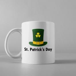 Vector Art: Patrick's Day Hat Cup Mock Up