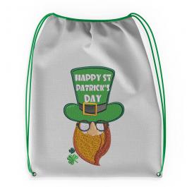Embroidery Design: St Patrick's Day Hat Bag Mock Up