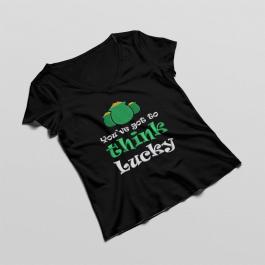 Embroidery Design: St Patrick Quotes T-shirt Mock Up