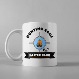 Vector Art Easter Hunting Eggs Mug Mock Up Design