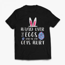 Vector Art Easter Bunny Eggs Hunting T-Shirt Mockup Design