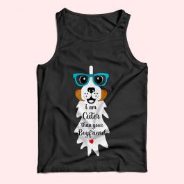 Cuter than your boyfriend vector art design