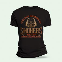 Smokers have a story Vector Design