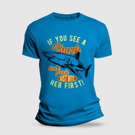 Shark Beach Vector Art Design