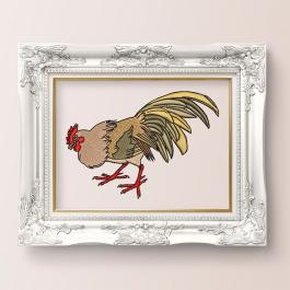 Cre8iveSkill - Cute Rooster Photo frame mockup