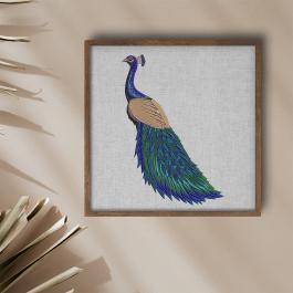 Cre8iveSkill - peacock beauty wall frame mockup design