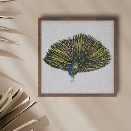 Cre8iveSkill - Beautiful Peacock photo frame mockup design