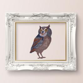 Cre8iveSkill  Adorable Owl photo frame mockup design