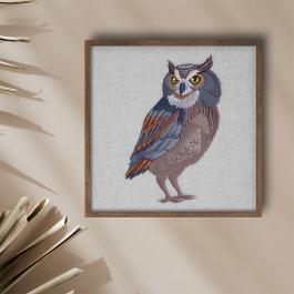 Cre8iveSkill  Adorable Owl wall frame mockup design