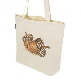 Acorn nuts tote bag mockup design