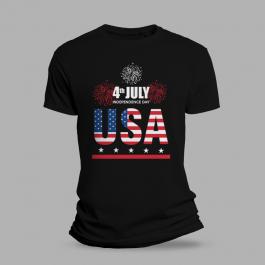 Vector Art USA Independence Day Mockup Design