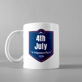 4th July Cup Mock Up Vector Graphics