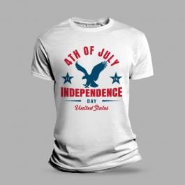 Vector Art 4th July Eagle T-shirt Mock Up