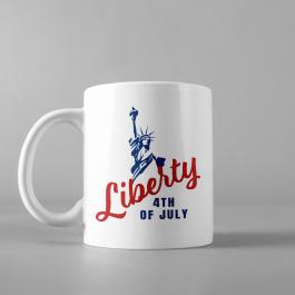 Vector Art: 4th Of July Liberty Cup Mock Up
