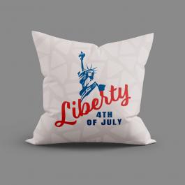 Vector Art: 4th Of July Liberty Cushion