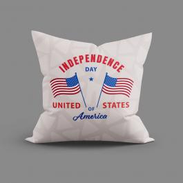 Vector Art: United States Of America Flags Cushion