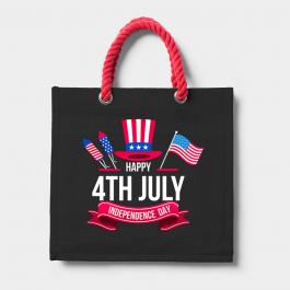 Happy 4th Of July Bag Mockup Design