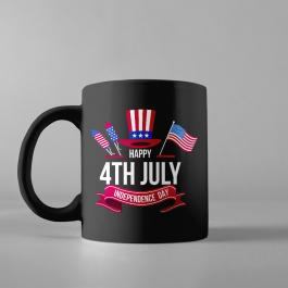 Happy 4th Of July Mug Mockup Design