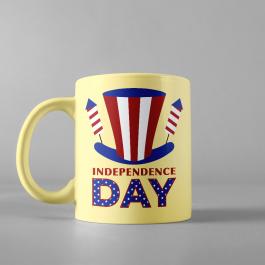 Independence Day Mockup Mug Design