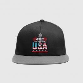 Embroidery Designs 4Th July USA Cap Mock Up