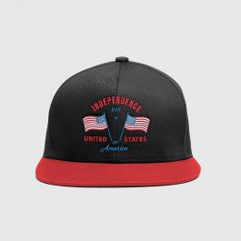 American Flags Cap Embroidery Design Mock Up