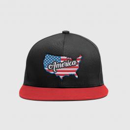 Embroidery Design: American Flag Cap Mock Up