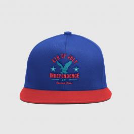 4th July American Eagle Embroidery Design Cap Mock Up