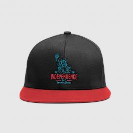 Embroidery Design: Statue of Liberty Independence Day Cap Mock Up