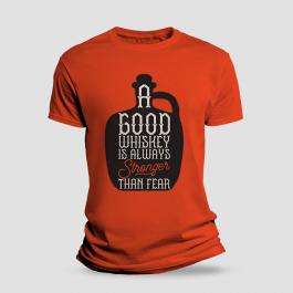 A Good Whiskey T-Shirt Mockup Design