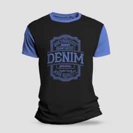 Denim Vector Design T-Shirt Mockup
