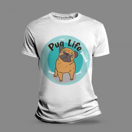 Pug Life Vector Graphic Design Mockup - Cre8iveSkill