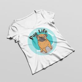 Pug Life Vector Graphic Design Mockup - Cre8iveSkill