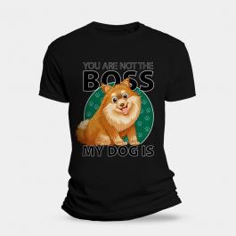 My Dog Is Boss Vector  Graphic T-Shirt Mockup Design