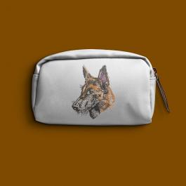 Embroidery Design German Face Bag Mock UP