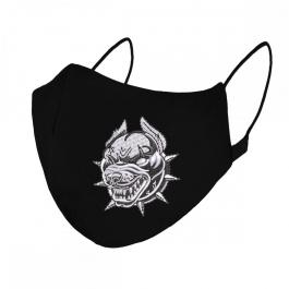 Scary Dog Embroidery Design Mask Mock Up