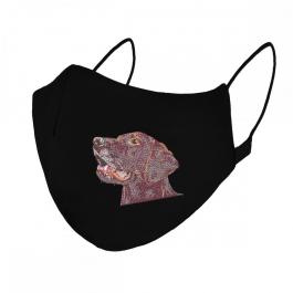 Angry Dog Mask Mock Up For Embroidery Design