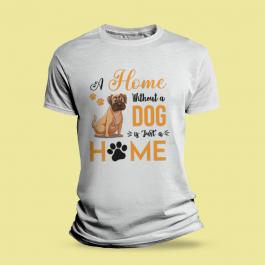 Vector Art Home Without A Dog T-shirt Mock Up