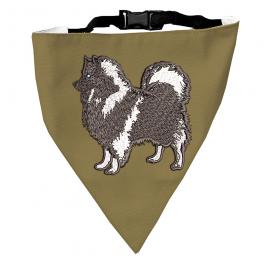 Embroidery Design: German Spitz Scarf Mock Up