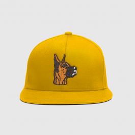 Embroidery Design: Doberman Dog Cap Mock Up