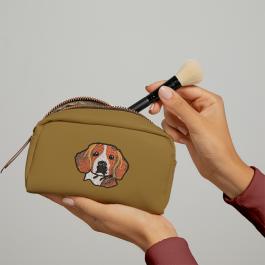 Embroidery Design: Cute Face Dog Bag Mock Up