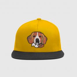 Embroidery Design: Cute Face Dog Cap Mock Up