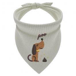 Embroidery Design: Funny Dog  Scarf Mock Up
