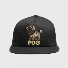 Embroidery Design: Pug Cap Up