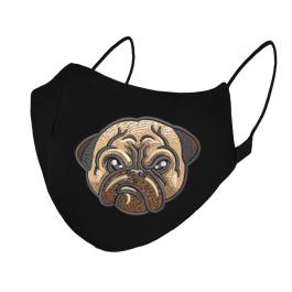 Embroidery Design: Pug Mask Mock Up