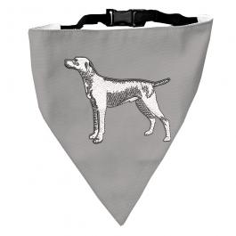 Embroidery Design: Street Dog Scarf Mock Up