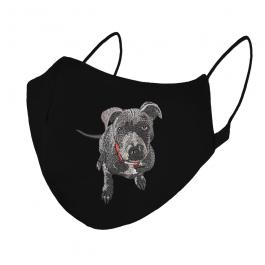 Embroidery Design: Innocent Dog Mask Mock Up